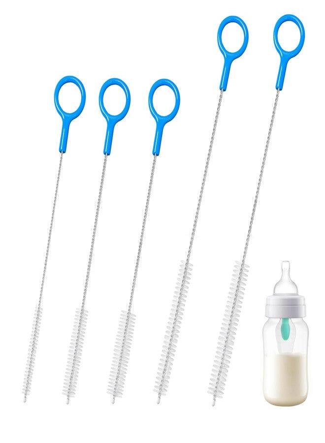 CIDYAUST Straw Cleaner Brush for Baby Bottles,Metal Straw Cleaning Brush with Nylon Bristles,Straw Brush Cleaner for Hummingbird Feeder,Various Straws and 20/30/40 oz Stanley Cup - Image 1